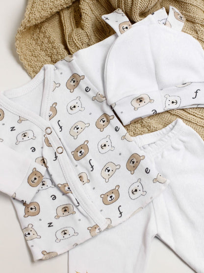 Ajuar 3 Batas PREMATURO Estampado